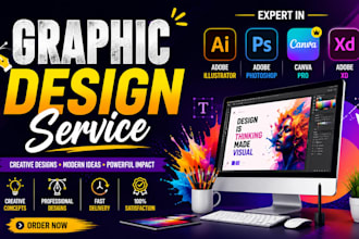 your expert graphic designer work in 24hrs