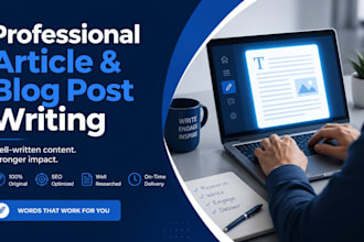 write and proofread articles, blog posts, and web content