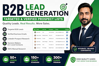 do targeted b2b lead generation and linkedin email list