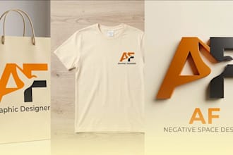 design modern minimalist and negative space logo design