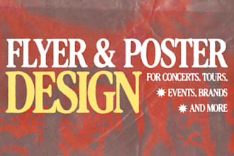 design a concert or event flyer for your band or show