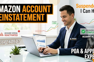 reinstate your amazon suspended account, and write poa