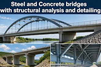design steel and concrete bridges with structural analysis and detailing
