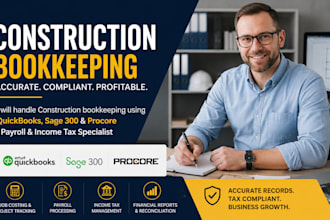 do construction bookkeeping using  sage 300,procore offer payroll and income tax