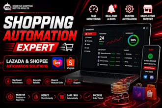 do auto purchase bot, shopping bot, lazada bot, shopee bot, pokemon bot