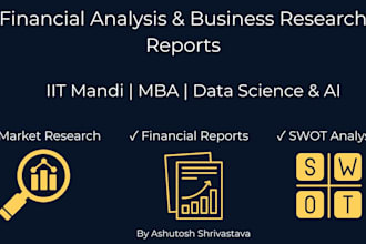 do financial analysis, business research and consulting reports