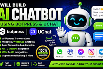 build ai chatbot using botpress for website and customer support