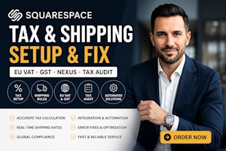 setup squarespace tax and shipping eu vat gst nexus and ecommerce tax audit