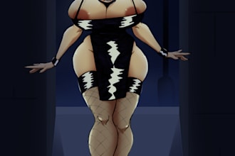 draw original pinup characters for you