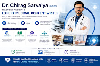 write professional medical articles and health blogs