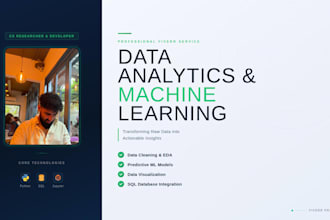 do data analytics, visualization, and machine learning in python and sql