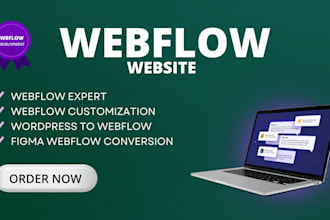 build website, webflow customization, wordpress to webflow, figma to webflow