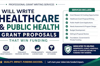 write healthcare and public health grant proposals that win funding