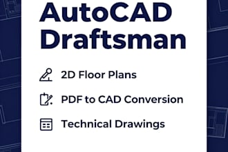 create autocad 2d floor plans and convert PDF to cad