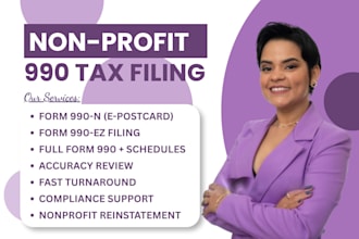 prepare your irs form 990 and 990ez for nonprofit tax filing expert professional
