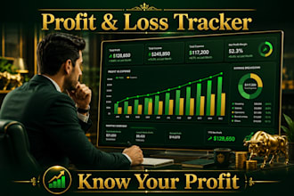 build a profit and loss tracker with budget analysis in excel spreadsheet