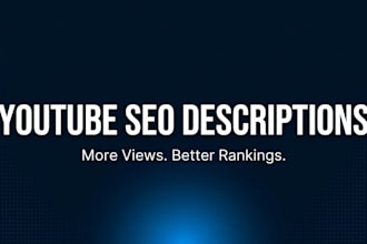 write SEO optimized youtube descriptions and tags for your channel