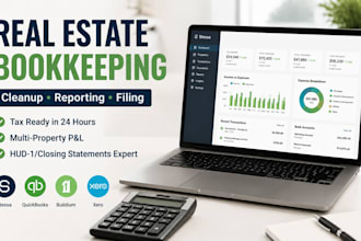 do real estate bookkeeping cleanup and filing in stessa qbo xero buildium