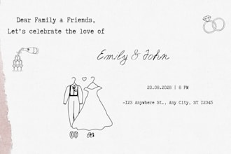 design elegant wedding invitation card