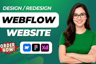 design or develop webflow website, figma to webflow, webflow expert