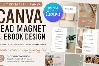 design a high converting canva lead magnet ebook  freebie PDF lead generation