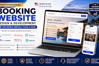 build fareharbor hostaway guesty cloudbeds motopress hbook booking website