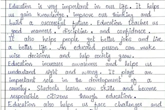 write neat handwritten notes
