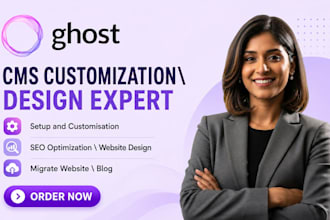 customize ghost cms ghost theme design ghost blog website migrate ghost website