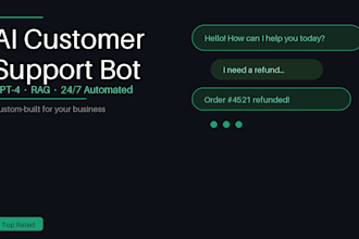 develop an ai support agent with CRM integration and human handoff