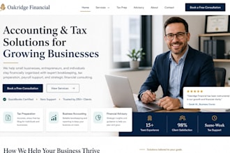 design squarespace websites for accountants tax preparers and financial consult