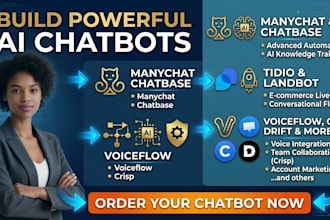 build ai chatbot using tidio manychat chatbase landbot  voiceflow crisp drift