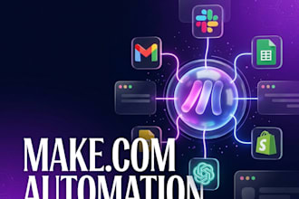 build advanced make com automation and integromat workflows