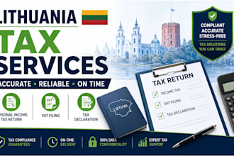 file lithuania personal income tax return, vat filing and tax declaration