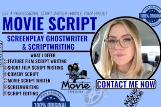 write movie script, screenplay short film script screenwriting comedy stage play