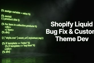 fix shopify liquid bugs and customize your shopify theme