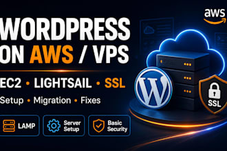 setup AWS ec2 lamp wordpress s3 iam and SSL related task