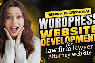 build a professional law firm website or lawyer website for attorney websites