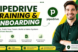 provide pipedrive training, team onboarding, sops and implementation effectively