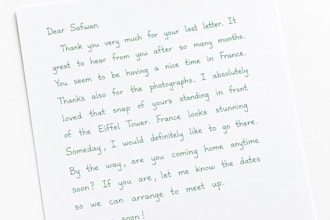 write anything with my beautiful handwriting