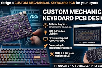 custom mechanical keyboard pcb for layout
