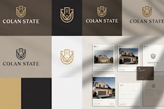 create a complete real estate brand identity package
