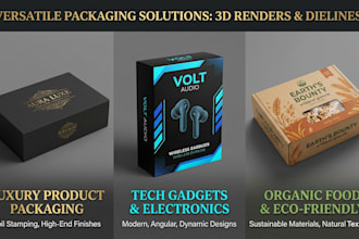 design premium box packaging and cosmetic product label design