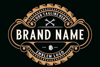 design awesome steampunk and vintage logo