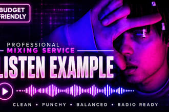 mix and master your rap, trap or melodic rap song