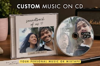 make and ship a custom cd with your music or mixtape