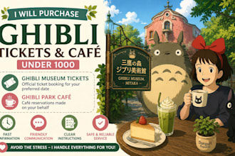 book ghibli museum and themed café ticket
