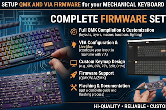 setup qmk and via firmware for your mechanical keyboard