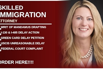 draft a writ of mandamus for I 130 or I 485 delays