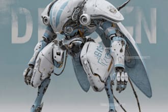 create custom mecha robot art