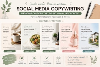 do social media copywriting